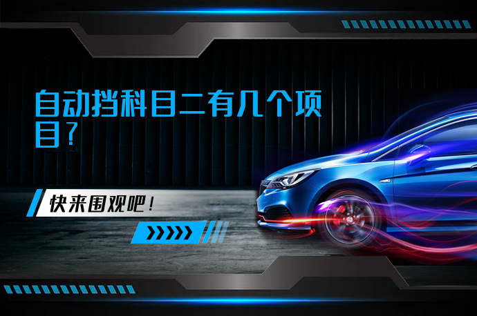 自动挡科目二有几个项目?