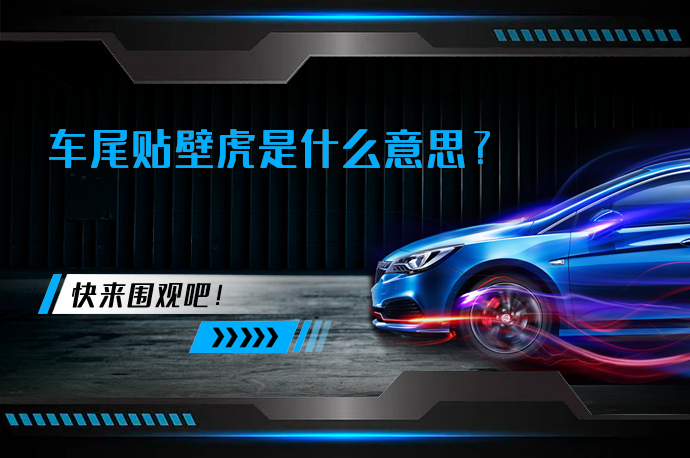 车尾贴壁虎是什么意思_58汽车
