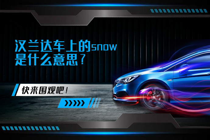 汉兰达车上的snow是什么意思_58汽车
