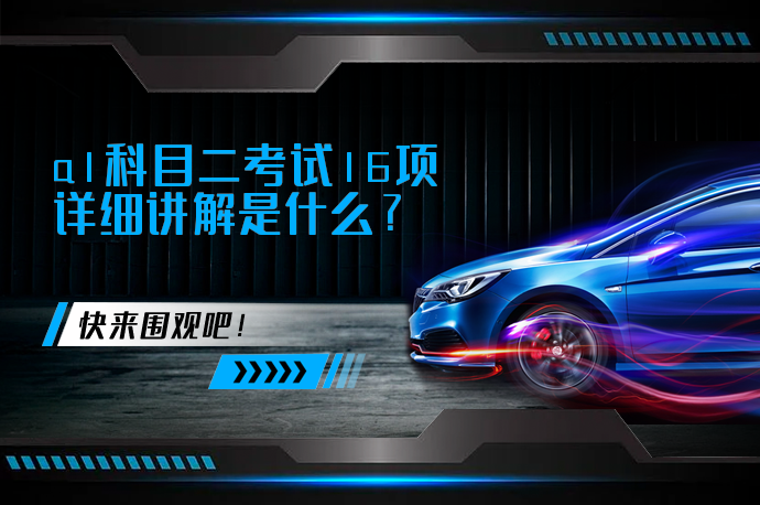 a1科目二考试16项详细讲解是什么？