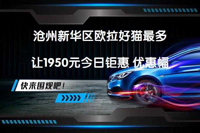 沧州新华区欧拉好猫最多让1950元今日钜惠 优惠幅度如何_58汽车