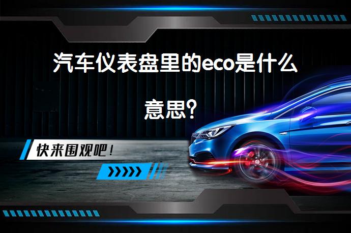 汽车仪表盘里的eco是什么意思？_58汽车