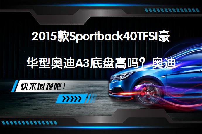 2015款Sportback40TFSI豪华型奥迪A3底盘高吗？奥迪A3购车手册解析_58汽车
