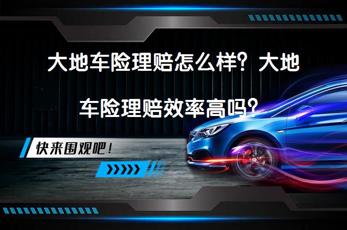 大地车险理赔怎么样？大地车险理赔效率高吗？_58汽车