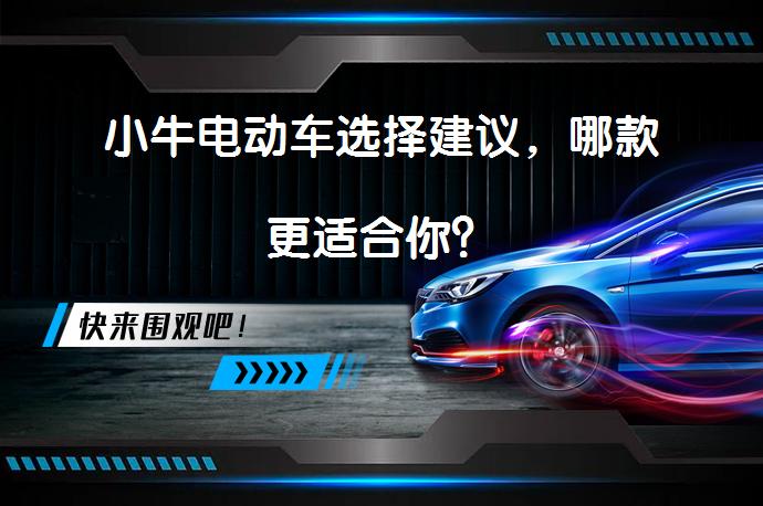 小牛电动车选择建议，哪款更适合你？_58汽车