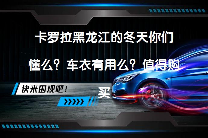 卡罗拉黑龙江的冬天你们懂么？车衣有用么？值得购买吗？_58汽车