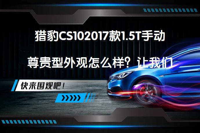 猎豹CS102017款1.5T手动尊贵型外观怎么样？让我们来看看车主们的看法！_58汽车