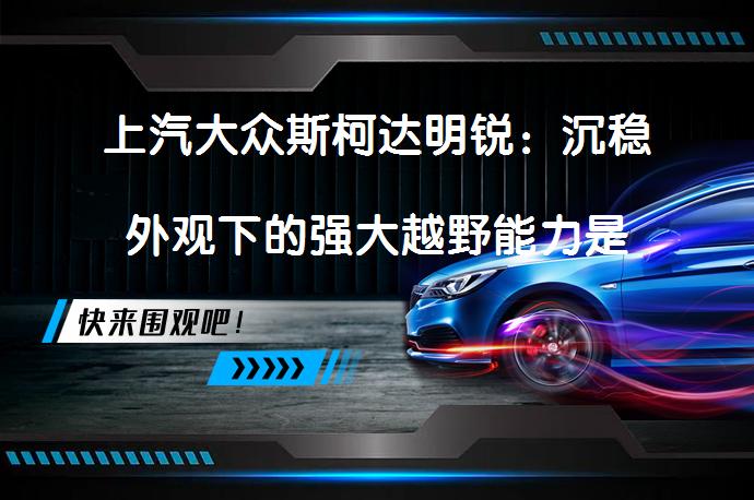 上汽大众斯柯达明锐：沉稳外观下的强大越野能力是否依旧？_58汽车