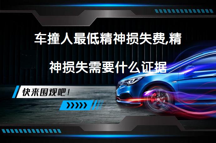 车撞人最低精神损失费,精神损失需要什么证据_58汽车