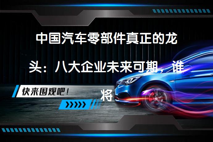 中国汽车零部件真正的龙头：八大企业未来可期，谁将领跑？_58汽车