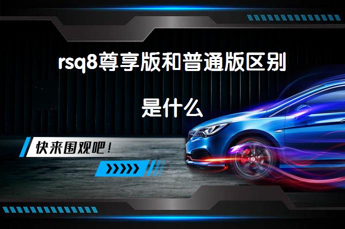 rsq8尊享版和普通版区别是什么_58汽车