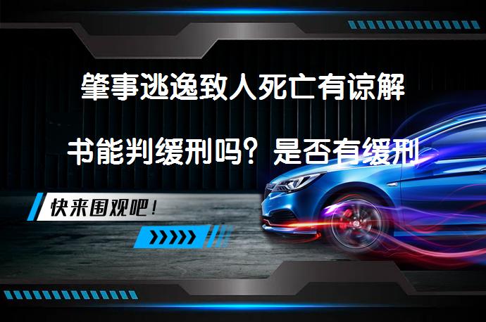 肇事逃逸致人死亡有谅解书能判缓刑吗？是否有缓刑的机会？_58汽车