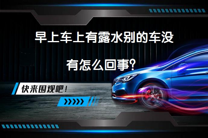 早上车上有露水别的车没有怎么回事？_58汽车