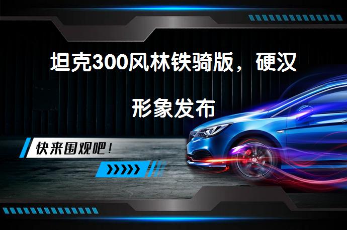 坦克300风林铁骑版，硬汉形象发布_58汽车